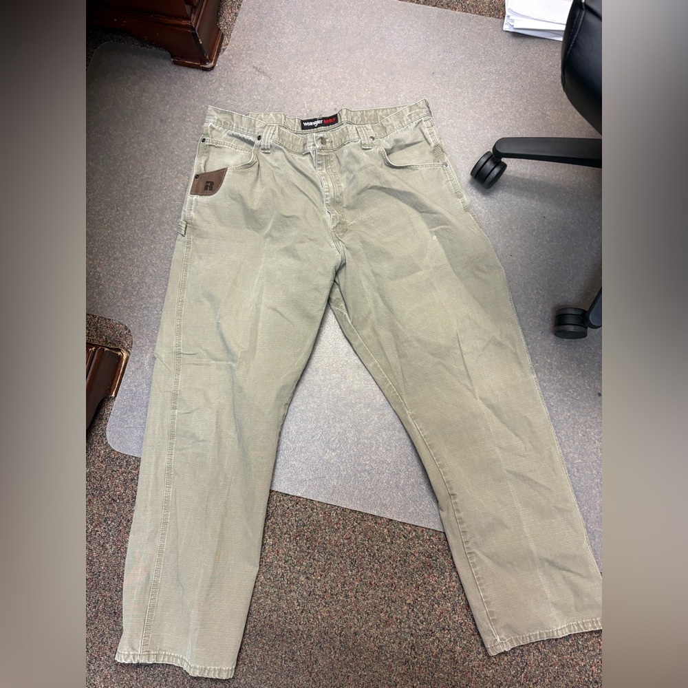 Wrangler Olive Green Riggs Workwear Pants